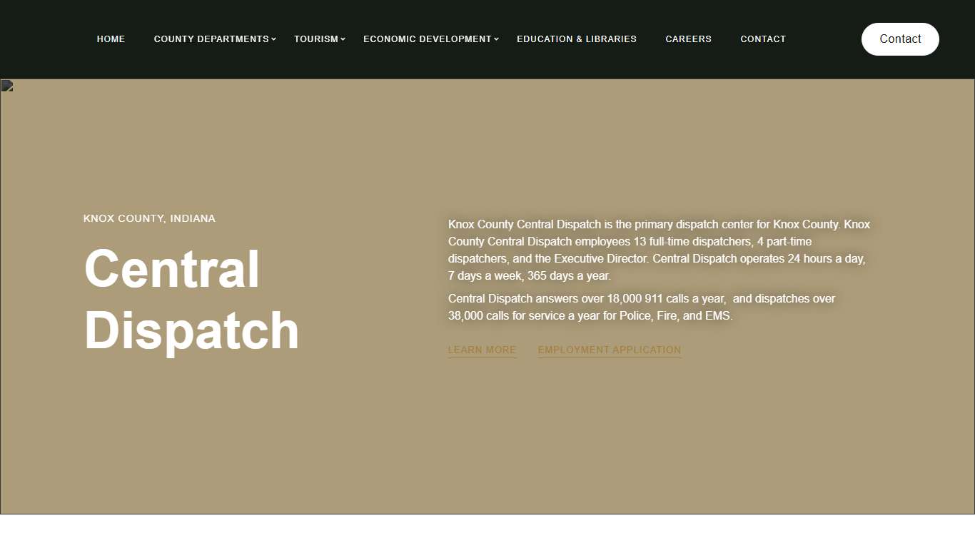 Knox County, Indiana Central Dispatch